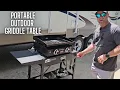 Portable Outdoor Grill Table Grill Cart for Blackstone Griddle