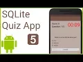 Multiple Choice Quiz App with SQLite Integration Part 5 - DISPLAYING QUESTIONS AND LOGGING ANSWERS