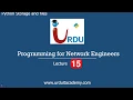 Lecture 15 Programming for Network Engineers Python Storage and Files CSV JSON