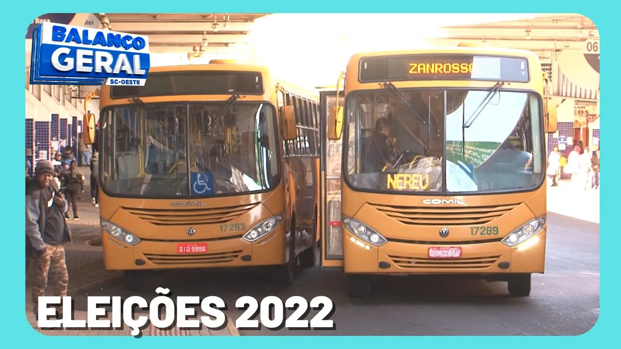 Eleições 2022: transporte coletivo terá horário normal de domingo em Chapecó