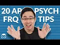 20 AP Psychology FRQ Tips How to Get a 4 or 5 in 2022 Albert