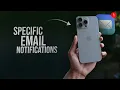 How to Get Notifications from Specific Email on iPhone tutorial