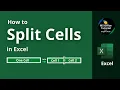How to Split Cells in Excel