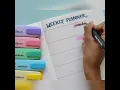 weekly planner ideas using notebook