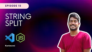 String concepts - Split JavaScript Tamil Tutorial