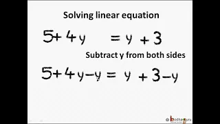 గణితం - Class 8 - Solving  Linear Equation with variables on both sides- Linear Equation  -Telugu