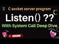 Linux listen System Call Explained Userspace to Kernel Deep Dive