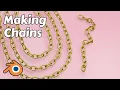 Making Chains in Blender with Geometry Nodes
