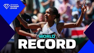 Faith Kipyegon Breaks Own WORLD RECORD In Eugene 1500m Wanda Diamond League 2025 