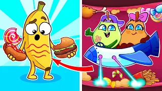 Inside the Body Food Adventure Cartoons! 🥦🍔✨ Songs & Nursery Rhymes + Many Others Episodes 🥑💖