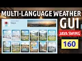 English 160-2 Java Blackboard Java Swing Multi Language Weather Menu JMenu Dynamic Languages