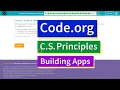 Introduction to Arrays Lesson 13 30 Tutorial with Answers Code org CS Principles