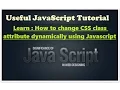 learn javascript online - how to change css attribute using javascript