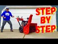 HOW TO START AN ARIENS SNOWBLOWER Cold Start Restart Electric Start