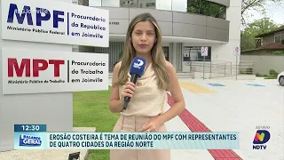 MPF debate ações para conter erosão costeira com cidades do Norte de SC