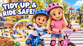 Emma & Simonβs Safe Bike Adventure Tidy Up & Safety Rules for Kids π²πͺ