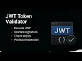 JWT Token Validator Security Encryption Utilities Project 4