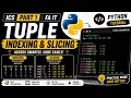 Tuple Indexing Slicing in Python ICS Part 1 FA IT