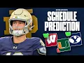 Notre Dame 2026 Season Schedule Prediction game-by-game