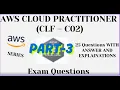 Part-3 51 to 75 AWS Cloud Practitioner CLF-C02 Pract Que with Ans Exam Prep 2026 Updated