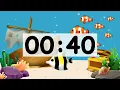 40 Second Countdown Timer Alarm Clock With Music Timer for Kids Animal Fish