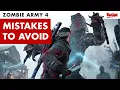7 Rookie Mistakes to avoid in Zombie Army 4 Dead War