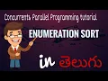16 Enumeration Sort tutorial in TELUGU