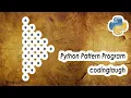 Half Diamond Star Pattern Python Pattern Program Bangla