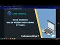 Sales prediction using python