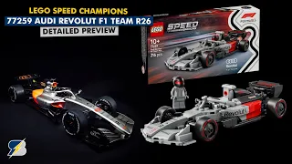 LEGO Speed Champions 77259 Audi Revolut F1 Team R26 - detailed preview