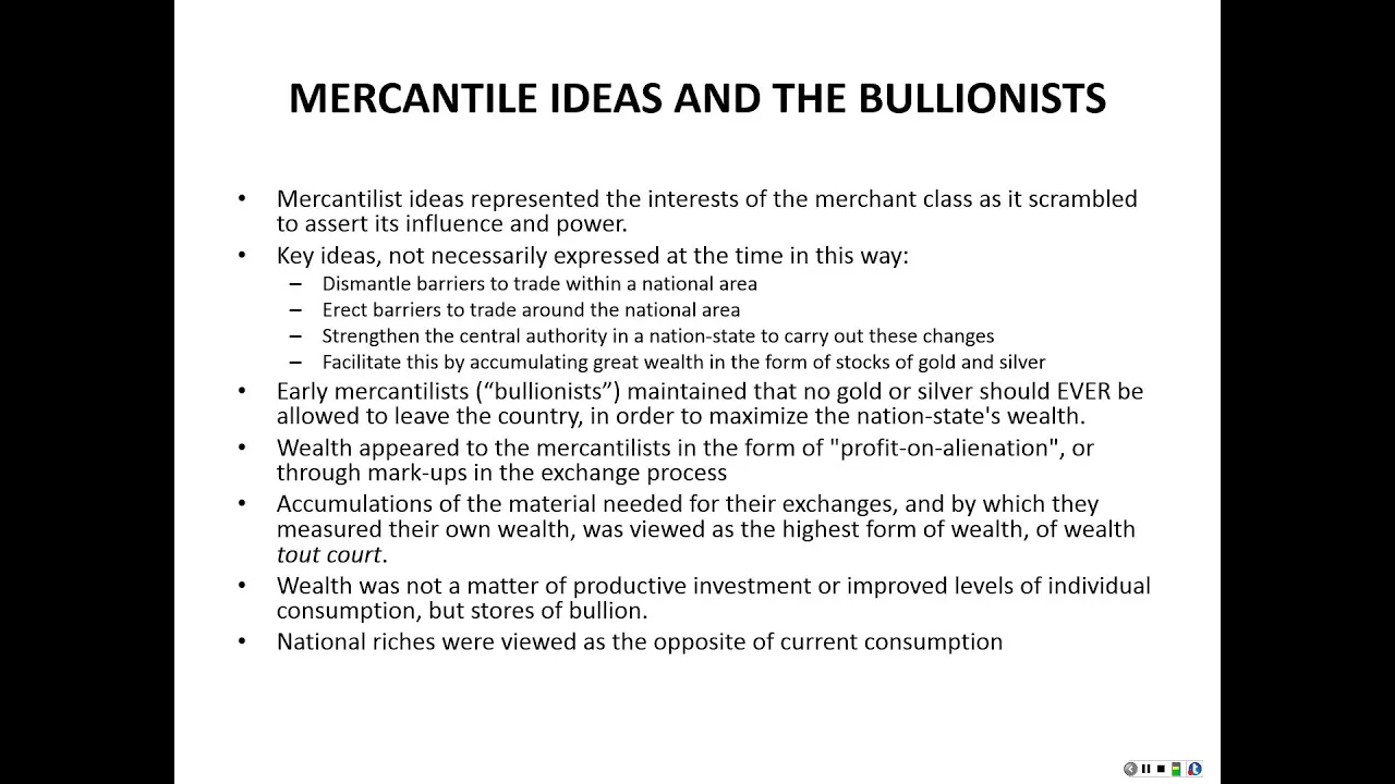 Mercantilism:  Commercial Capitalism and Trade