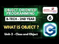 Lec 6 What is Object OOPM B-Tech 2nd Year