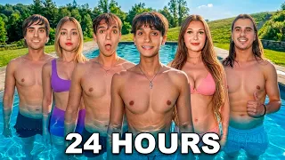 We Lived In Our Pool for 24 Hours