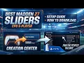 Madden 27 Sliders Guide Best Player CPU Settings Creation Center Download