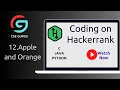 12 Apple and Orange - Hackerrank