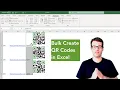 Bulk Create QR Codes in Excel with Python