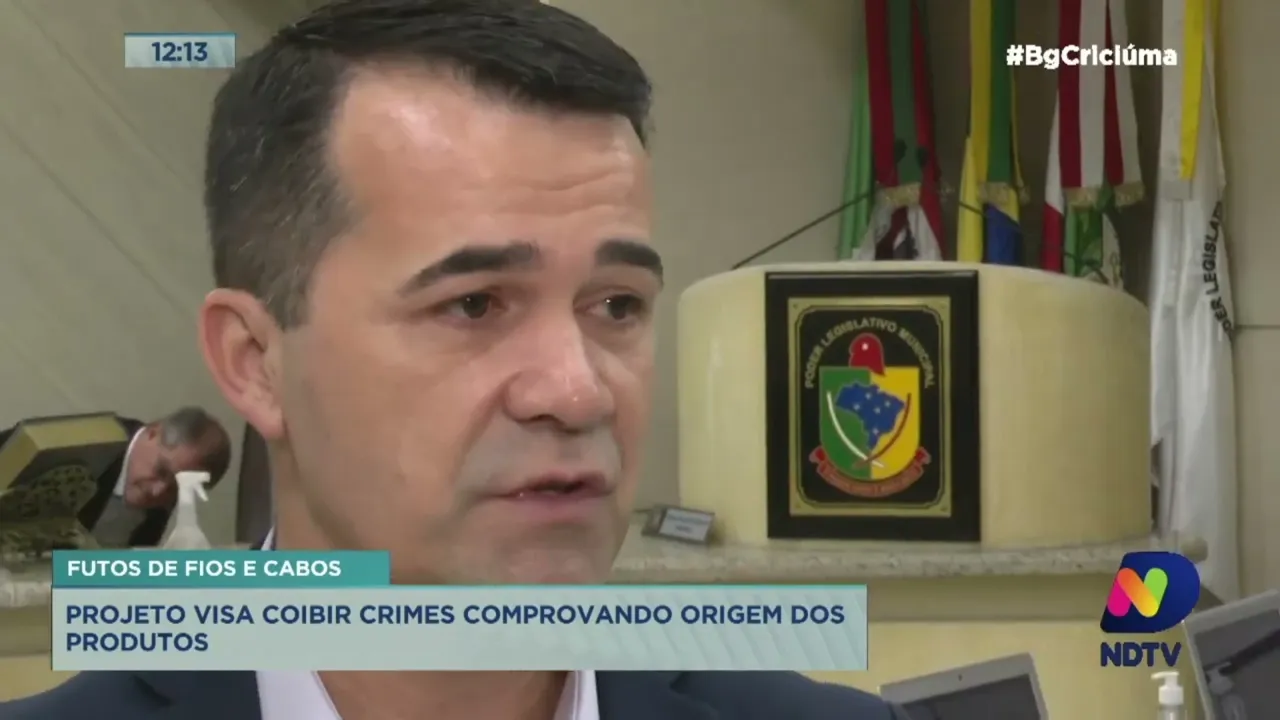 Projeto da Câmara de Vereadores quer comprovação da origem de fios de cobre para coibir furtos
