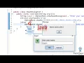 Simple GUI input Dialogue-box project using JAVA GUI