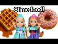 Download Lagu Donuts \u0026 waffles ! Elsa \u0026 Anna toddlers make realistic slime food