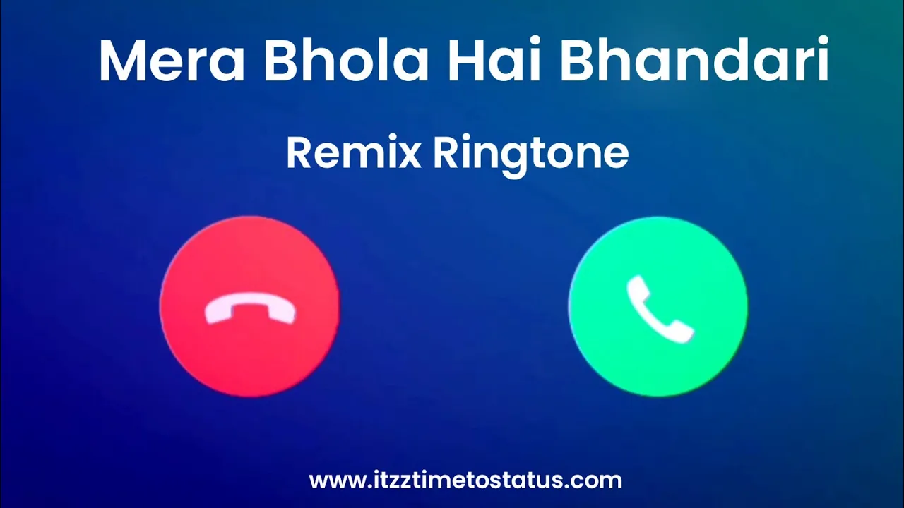 Mera Bhola Hai Bhandari Remix Ringtone | Mera Bhola Hai Bhandari whatsApp status | #Rington