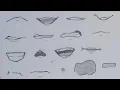 How to Draw ANIME MOUTH Step by Step Slow Tutorial for Beginners No time lapse