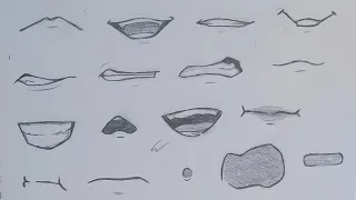 How To Draw ANIME MOUTH Step By Step Slow Tutorial For Beginners No Time Lapse 