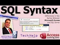 Differences in SQL Syntax Between Microsoft Access and SQL Server