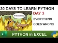 Python in Excel day 3 - everything goes wrong