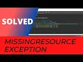 MissingResourceException Can t find bundle for base name xxx locale en - US
