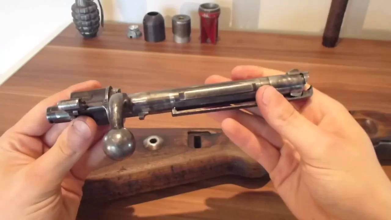 ww2 German k98 Mauser rifle bolt reassembly