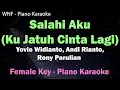 Download Lagu Salahi Aku (Ku Jatuh Cinta Lagi) Karaoke Female Key |  Yovie Widianto, Andi Rianto, Rony Parulian
