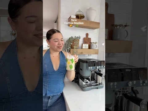 My new Coffee Station 🥹☕️ Obsessed with this Ash Green of my new Ninja Luxe Café #ninjapartner