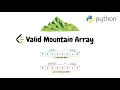 Valid Mountain Array Python One Pass Solution