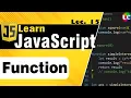 Javascript Functions Lecture 15 Learn Coding